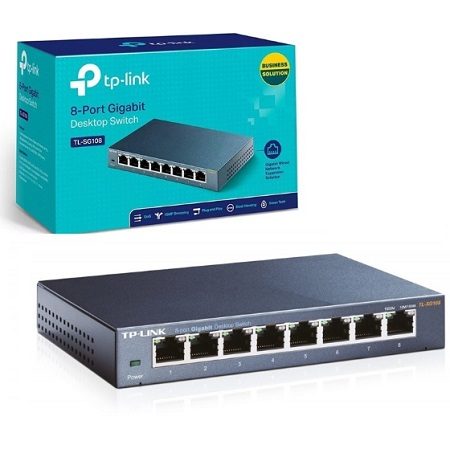 ▷ TP-Link TL-SF1008D Switch 8 Puertos Ethernet 10/100Mbps [REDES]