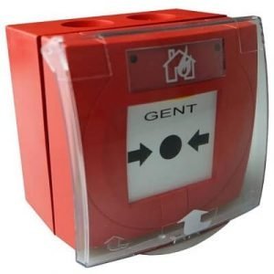 gent s4 34845 vigilon manual call point with resettable element & protective cover