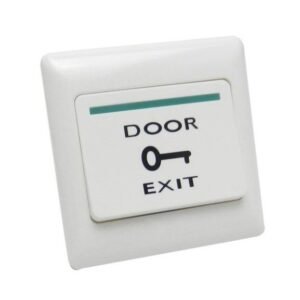 White Plastic Luminous Push Exit Button